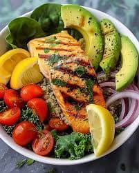 Grilled Salmon Power Plate